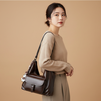 Claira™|レザーショルダーバッグ